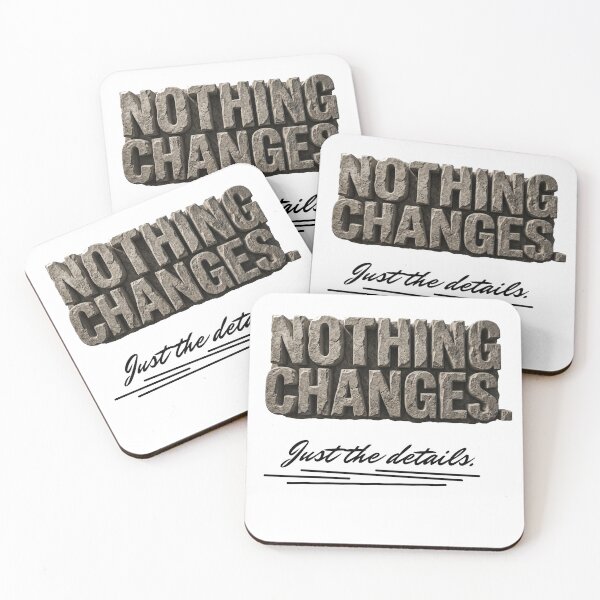 Item preview, Stoic Quote - Nothing Changes. (Monumental Stone) designed and sold by FriciShop.