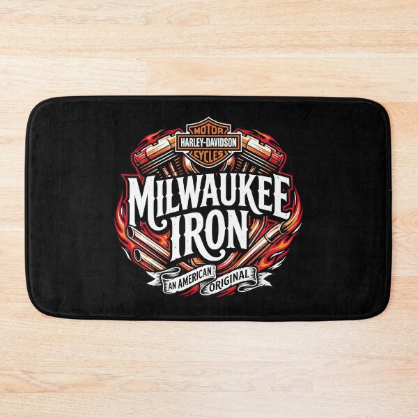 Item preview, Milwaukee Iron Harley Davidson Retro Highway Artwork designed and sold by enzoade.