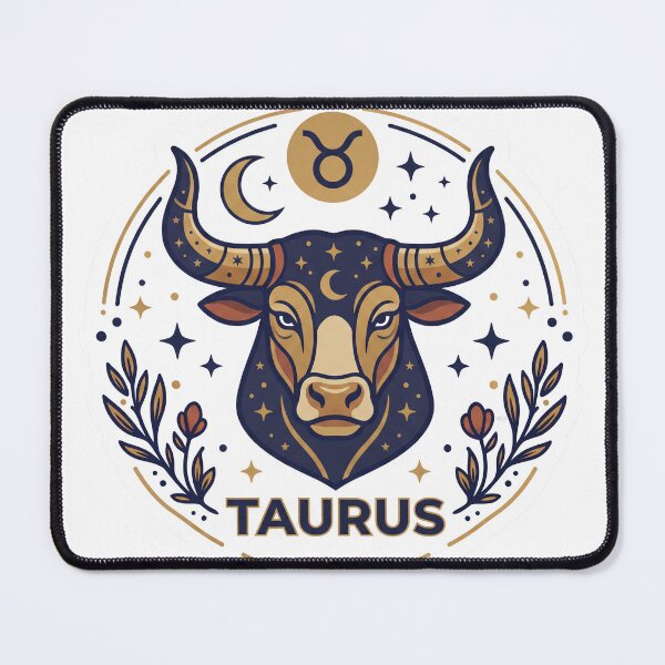 Item preview, Retro Taurus Zodiac Bull Celestial Mystic Design designed and sold by Wittylayer.