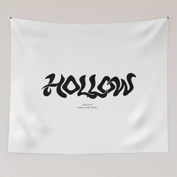 Item preview, Hollow Distorted Typography designed and sold by NOISEFORM.