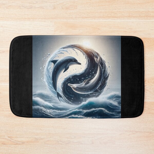 Item preview, Dolphin Yin Yang Zen Harmony Circle designed and sold by Sybille-Yates.
