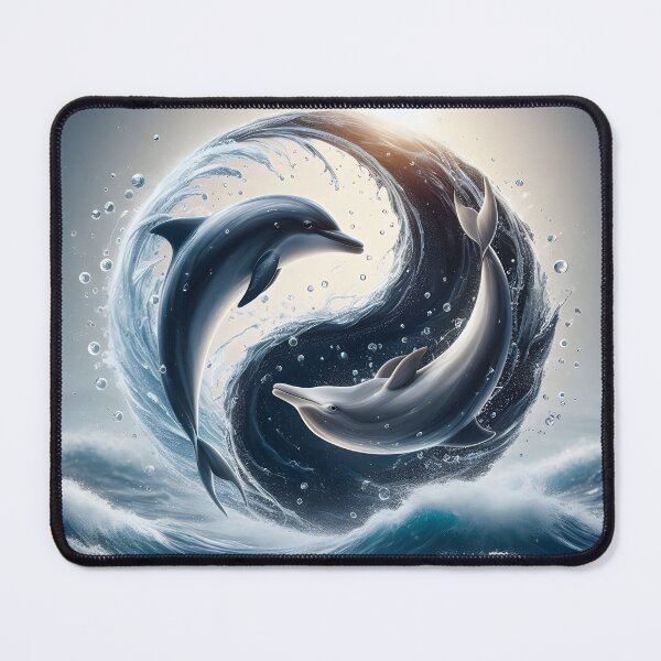 Item preview, Dolphin Yin Yang Zen Harmony Circle designed and sold by Sybille-Yates.