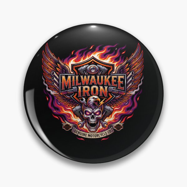 Item preview, Milwaukee Iron Harley Davidson Custom Cruiser Graphic designed and sold by enzoade.