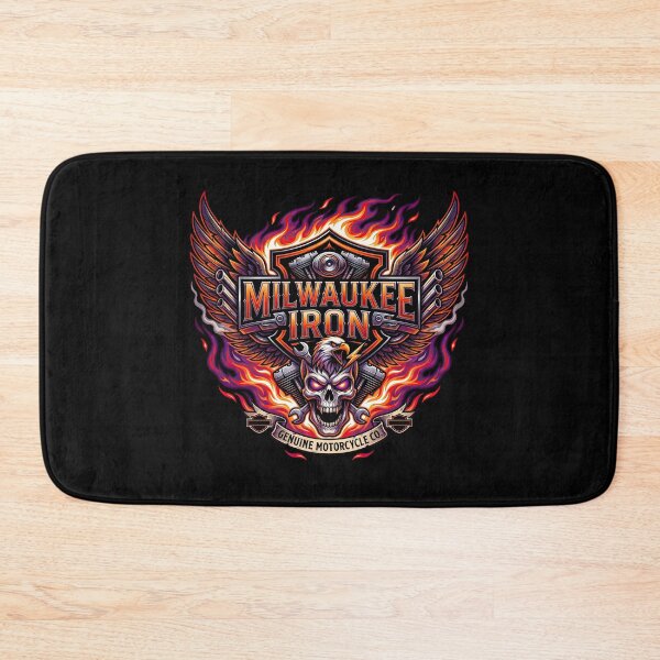 Item preview, Milwaukee Iron Harley Davidson Custom Cruiser Graphic designed and sold by enzoade.