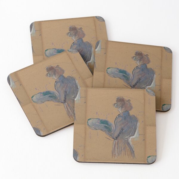 Item preview, La Modiste Mademoiselle Margouin by Henri de Toulouse-Lautrec | Vintage French Fashion Art Print designed and sold by artofuniverse.