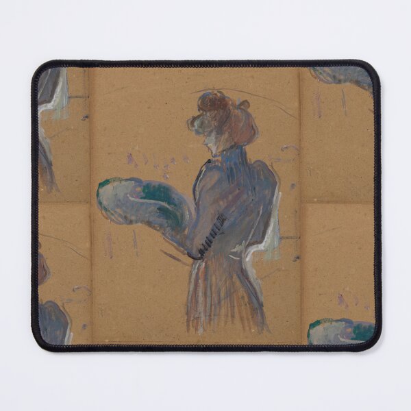 Item preview, La Modiste Mademoiselle Margouin by Henri de Toulouse-Lautrec | Vintage French Fashion Art Print designed and sold by artofuniverse.