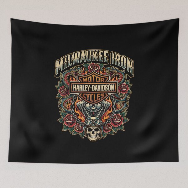 Item preview, Milwaukee Iron Harley Davidson Garage Built Motorcycle Design designed and sold by enzoade.