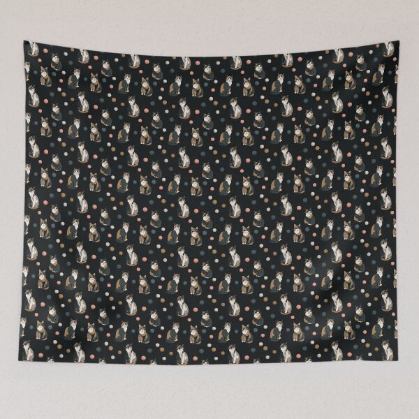 Item preview, Cuddly Calicos | Calico Cat Seamless Pattern designed and sold by sundayclay.