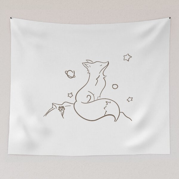 Item preview, Celestial Fox Line Art designed and sold by Barelythere2324.