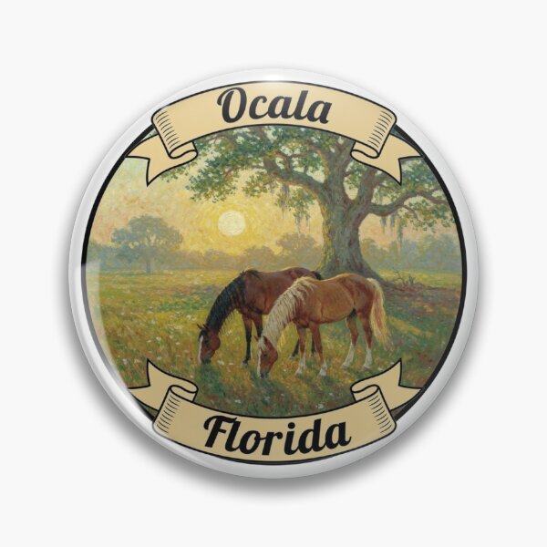 Item preview, Ocala, Florida - Horses and Oak Tree - Part 2 designed and sold by nona003.
