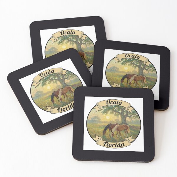Item preview, Ocala, Florida - Horses and Oak Tree - Part 2 designed and sold by nona003.