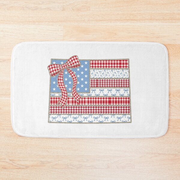 Item preview, Cute Patriotic Colorado Map with Red Gingham Bow designed and sold by Paper Drip.