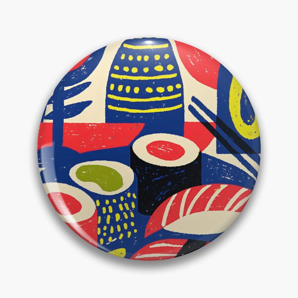 Item preview, Nigiri and Blue Fins designed and sold by Retro Type.