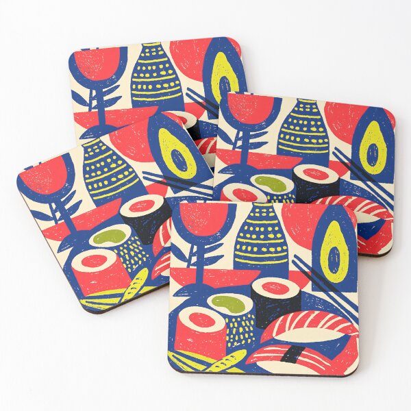 Item preview, Nigiri and Blue Fins designed and sold by Retro Type.