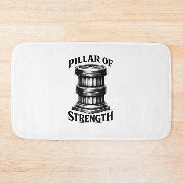 Item preview, Pillar Of Strength - Gym Motivation Shirt Design designed and sold by Mouad-Doadi.