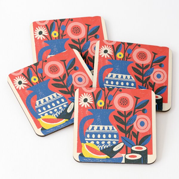 Item preview, Red Center Maki Print designed and sold by Retro Type.