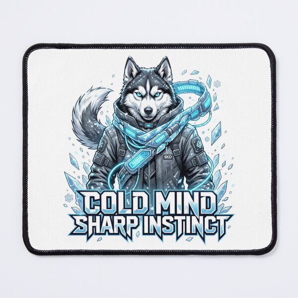 Item preview, Husky Cold Mind Sharp Instinct Design designed and sold by pradeepvisuals.