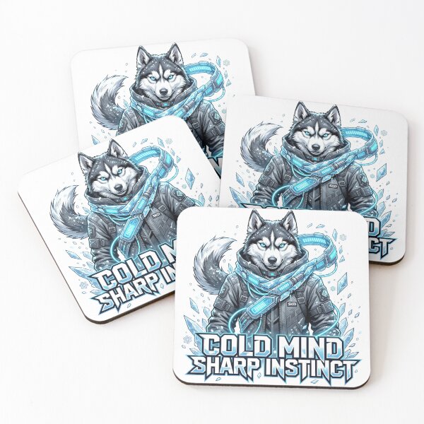 Item preview, Husky Cold Mind Sharp Instinct Design designed and sold by pradeepvisuals.