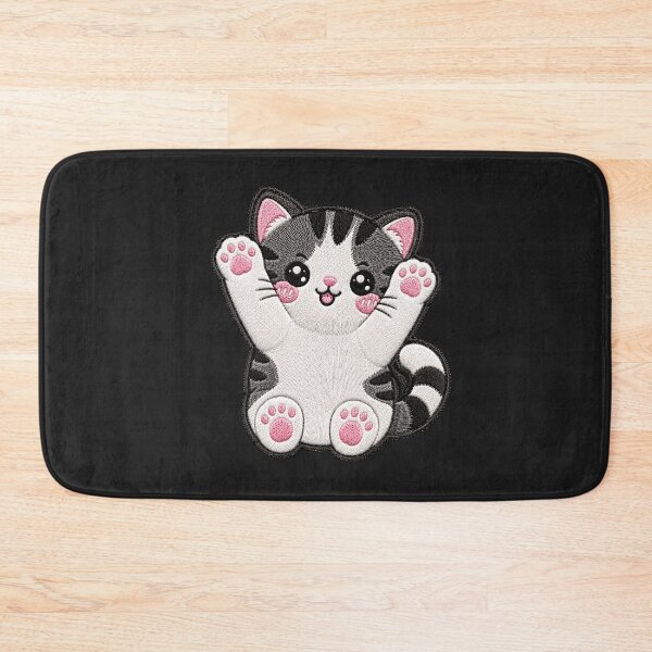 Item preview, Kawaii Baby Kitten Embroidery Patch Cute Cat Chibi designed and sold by ColorSplash123.