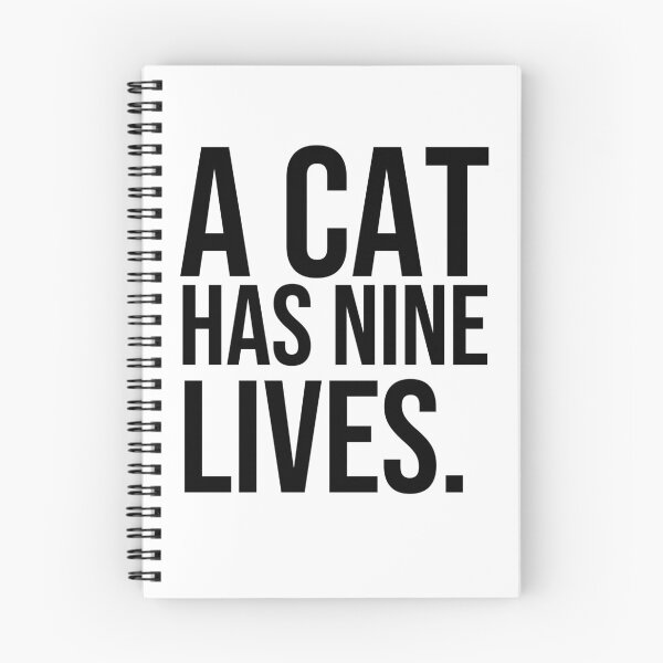 Item preview, A cat has nine lives quotes for cats lovers designed and sold by Pikkalo.