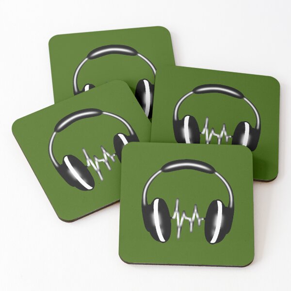 Item preview, Music Is Life Heartbeat Headphones Music Headphones DJ Oversize designed and sold by AstronautMerch.