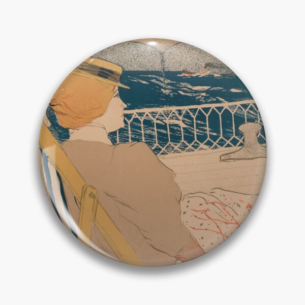 Item preview, La Passagère du 54 by Henri de Toulouse-Lautrec | Vintage Coastal Travel Art Print designed and sold by artofuniverse.