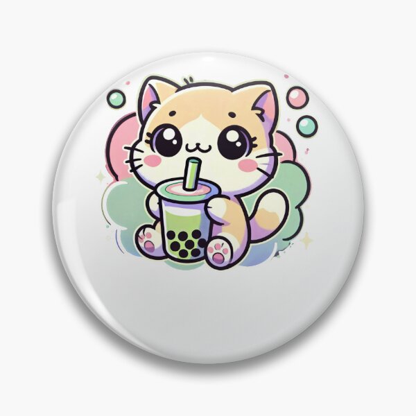 Artikelvorschau, Pastel Kitten Bubble Tea entworfen und verkauft von SiarheiYur.