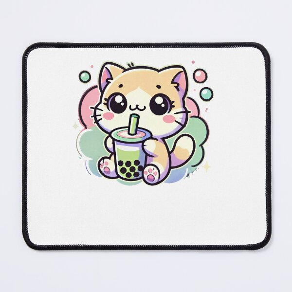 Item preview, Pastel Kitten Bubble Tea designed and sold by SiarheiYur.