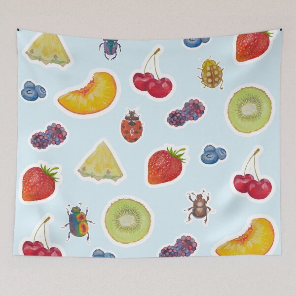 Item preview, The Ladybugs Picnic (in baby blue) designed and sold by Blackberries & Moss.
