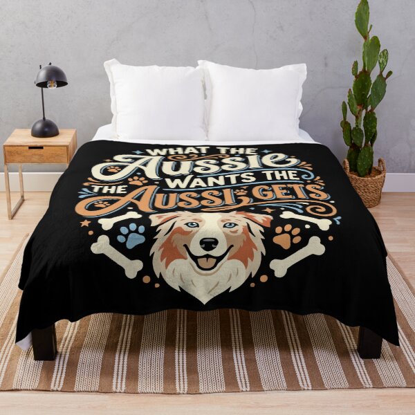 Item preview, What the Aussie Wants Funny Australian Shepherd Dog designed and sold by AntiqueImages.