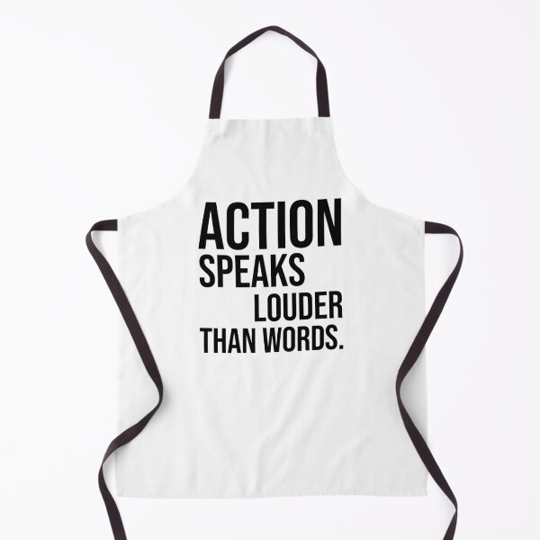 Item preview, Action speaks louder than words motivational quotes designed and sold by Pikkalo.