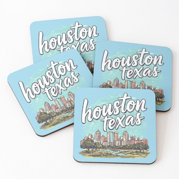 Item preview, Houston Texas Cute Landscape Retro Skyline Background Turtle designed and sold by HowToCanadian.