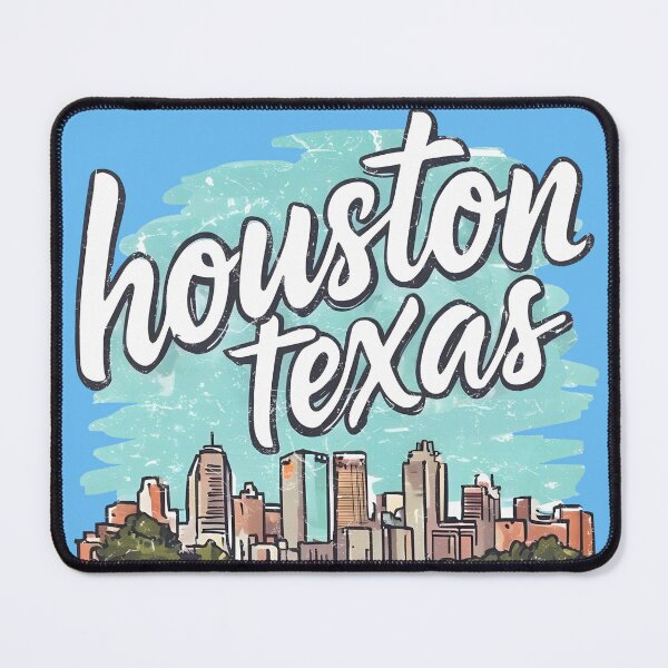 Item preview, Houston Texas Cute Landscape Retro Skyline Background Turtle designed and sold by HowToCanadian.