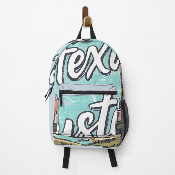 Item preview, Houston Texas Cute Landscape Retro Skyline Background Turtle designed and sold by HowToCanadian.