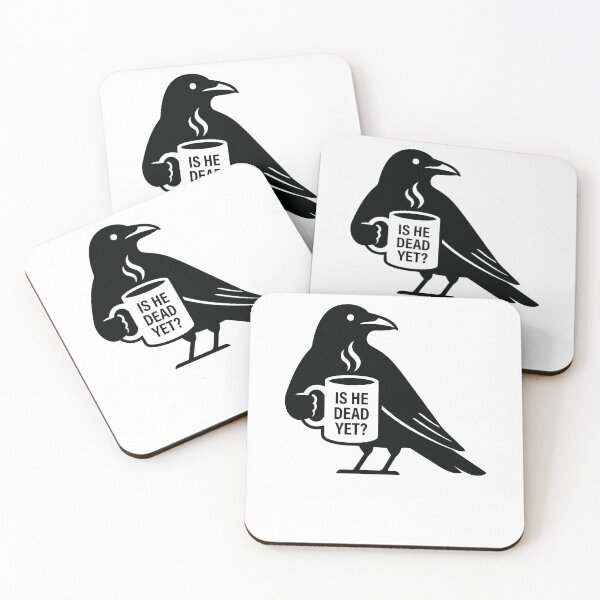 Item preview, is He Vintage Dead Yet - Funny Dark Humor Crow Raven designed and sold by varioarts.