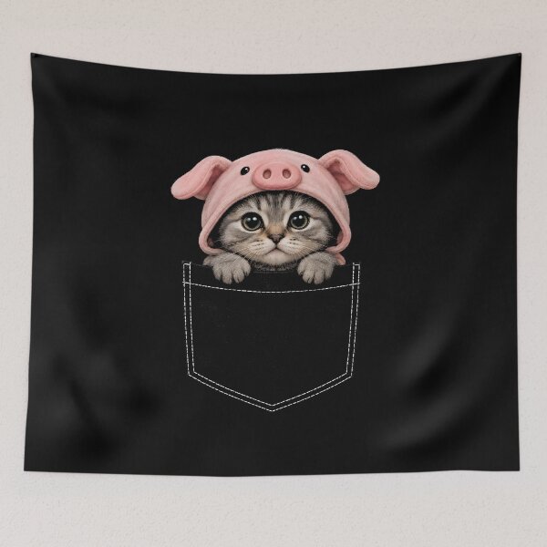 Item preview, Tabby Cat Pocket designed and sold by zoes-ink.
