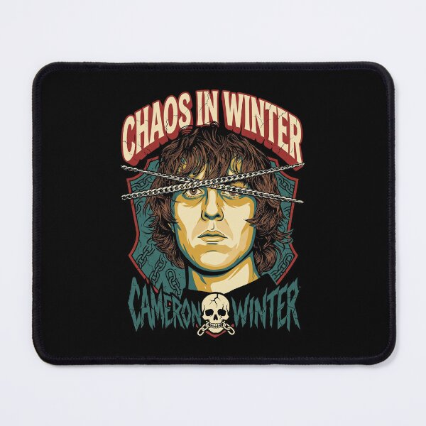 Item preview, Chaos In Winter Heavy Metal Chain Portrait Retro Rock Graphic designed and sold by Brilleking.