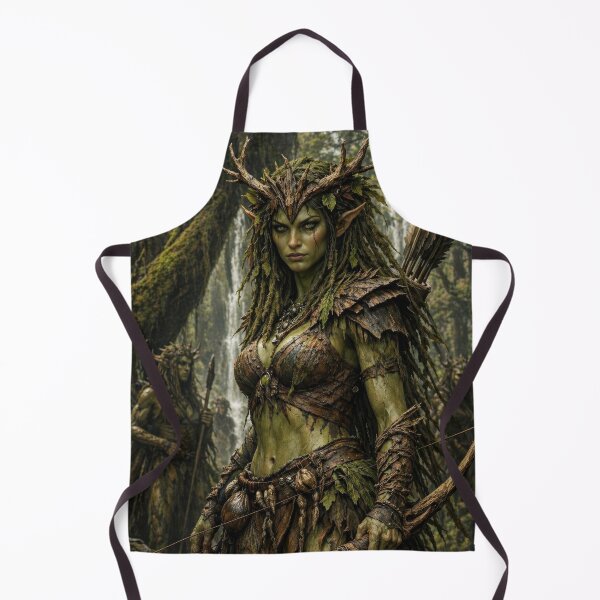 Item preview, Forest Huntress Archer in Enchanted Woods | Mystic Nature Warrior Art designed and sold by DrakariArt.