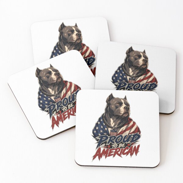 Item preview, Proud To Be American Pitbull Patriot Dog designed and sold by Rightstudio1.