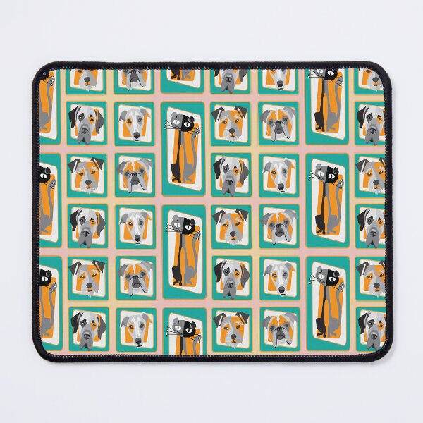 Item preview, Retro Mid Century dogs and cat designed and sold by ASKEW GRAPHICS.