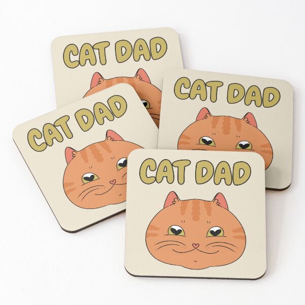 Item preview, CAT DAD Cute Ginger Cat designed and sold by HugSomeNettles.