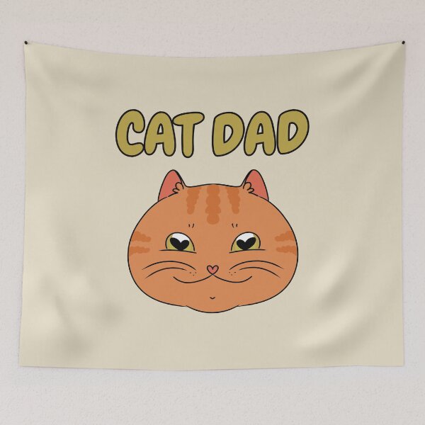 Item preview, CAT DAD Cute Ginger Cat designed and sold by HugSomeNettles.