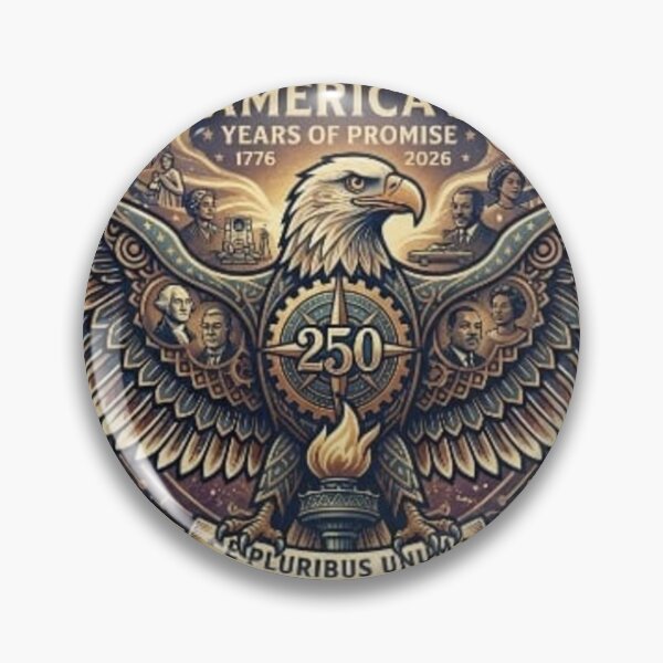 Item preview, America 250 Years: The Quarter Millennium Celebration - Vintage Patriotic Eagle Art designed and sold by Csstoree.