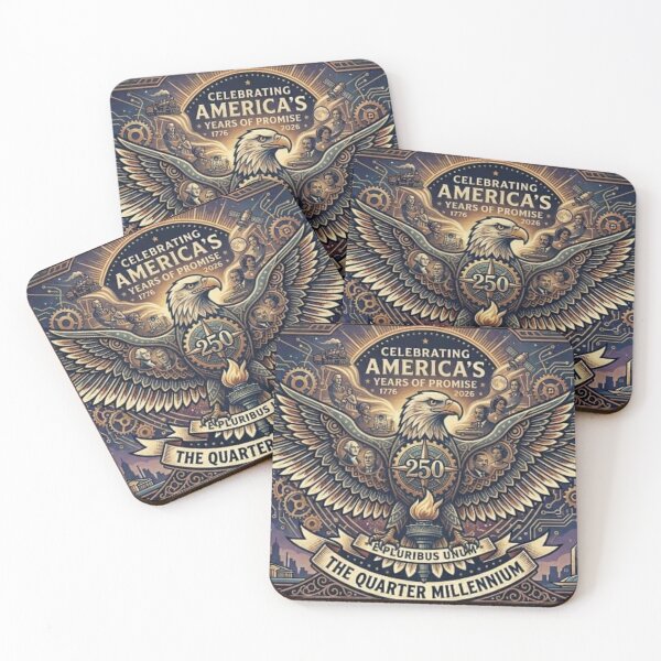 Item preview, America 250 Years: The Quarter Millennium Celebration - Vintage Patriotic Eagle Art designed and sold by Csstoree.