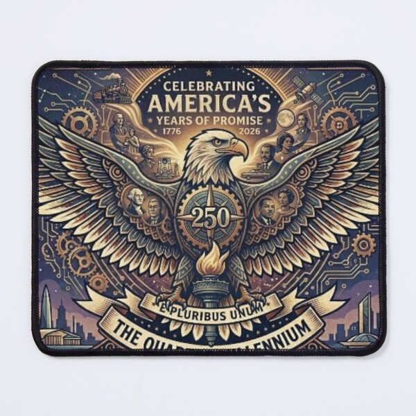 Item preview, America 250 Years: The Quarter Millennium Celebration - Vintage Patriotic Eagle Art designed and sold by Csstoree.