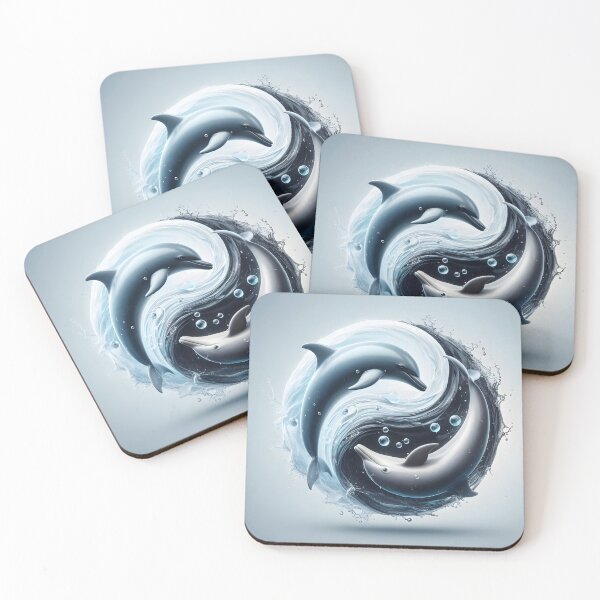 Item preview, Dolphin Yin Yang Zen Harmony Circle designed and sold by Sybille-Yates.