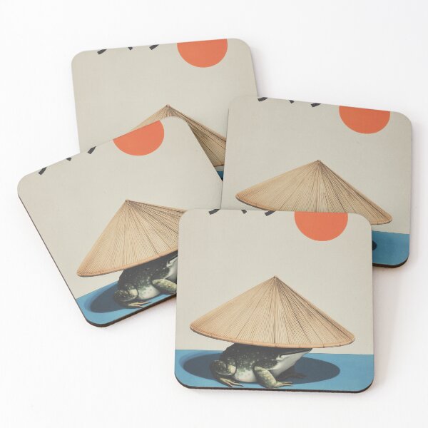 Item preview, Japandi Frog  - Minimalist Japanese Zen Wall Art  designed and sold by KJNihonDesigner.