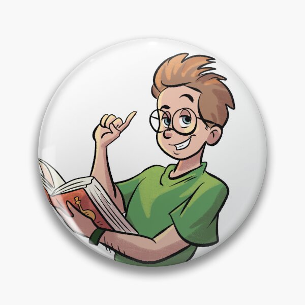 Item preview, Smart Student Geek Boy Reading books Illustration Team Lou Comic Book Style Retro designed and sold by TeamLouOfficial.