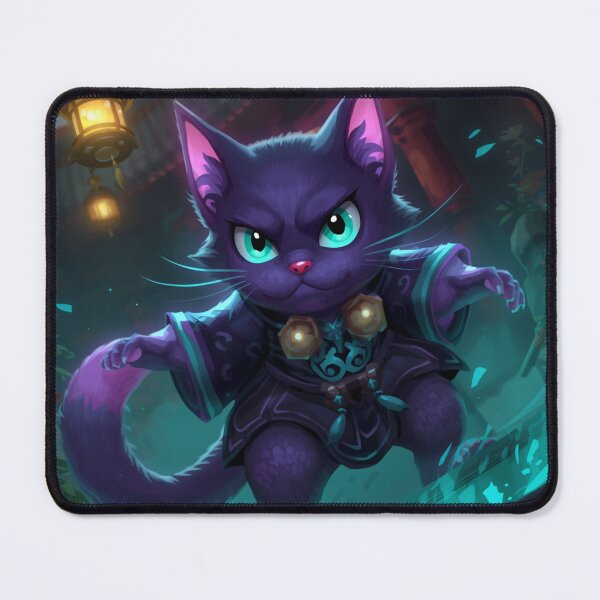 Item preview, Mystic Cat Yokai Warrior – Cute Japanese Spirit Cat Anime Art designed and sold by kaxymax.