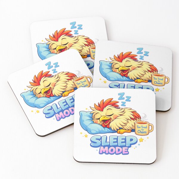 Item preview, Chicken Chaos – Sleep Mode Funny Lazy Chicken T‑Shirt designed and sold by MerchlyMike.